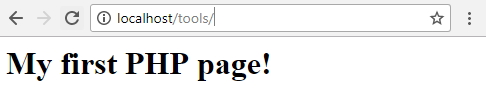 my first PHP page